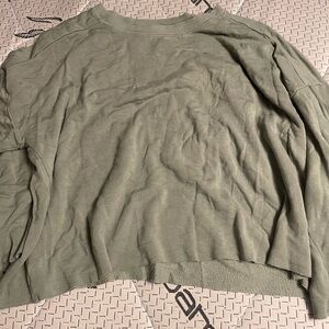 Z Supply Olive Green Crew Neck Sweater